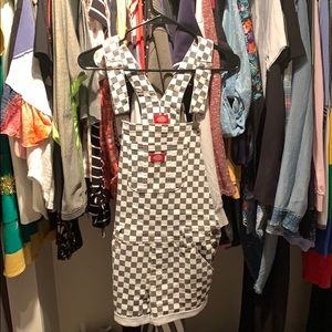 Checkered overalls